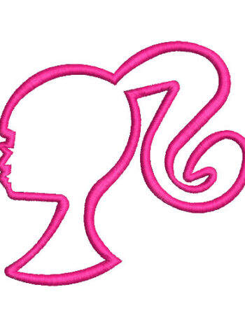 Figure Silhouette Barbie Embroidery Designs