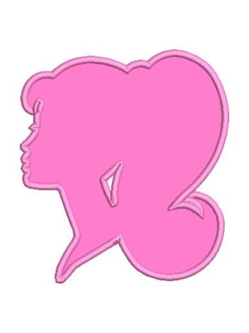 Barbie Figure with Applique Embroidery Designs