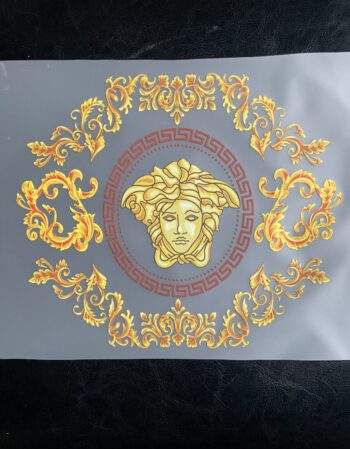 V Gold head pattern iron on heat transfers