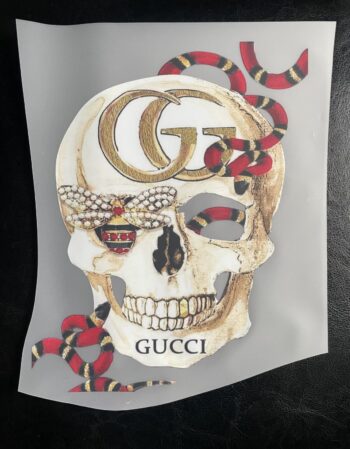 skull G design iron on heat transfers