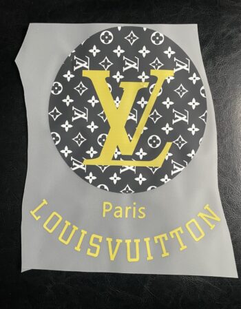 Black Round multi pattern iron on heat transfers