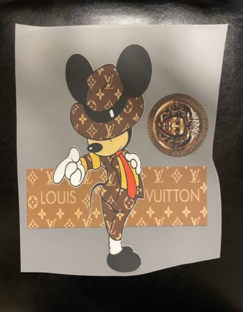 Cool brown Mickey  L iron on heat transfers