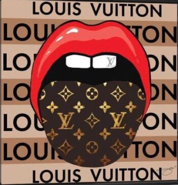 Pattern tongue iron on heat transfers