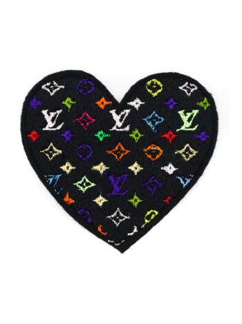 Multi heart iron on embroidery patches