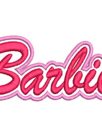 Letter Barbie Embroidery patches