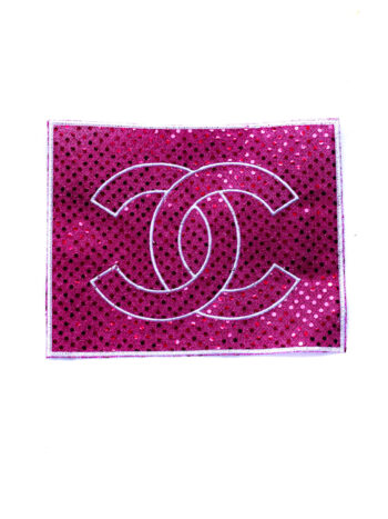 Metallic large iron on sequin patches