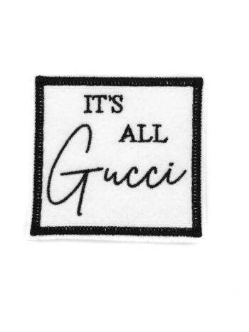 It’s all G script embroidery iron on patches