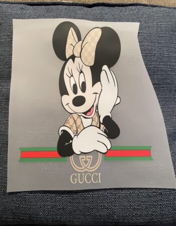 Lady Mickey Mouse cartoon iron on heat transfers