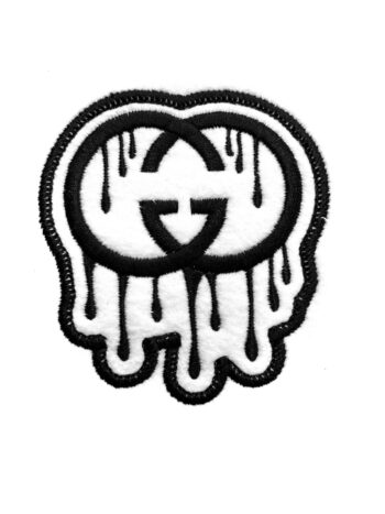 Drip G iron on embroidery patches