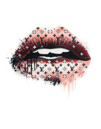 Fashion lip iron on heat transfers