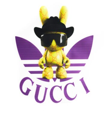 Purple logo iron on heat transfers