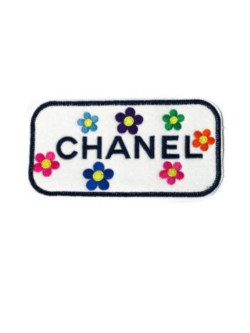 Flower letter C iron on embroidery patches