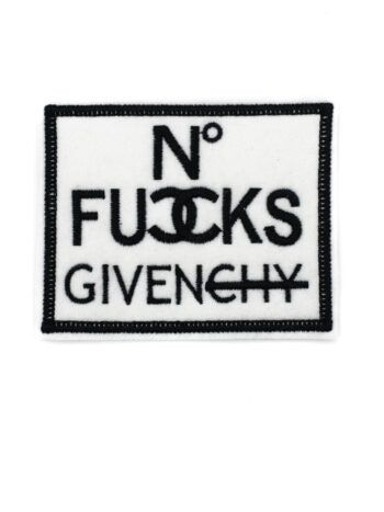 No given iron on embroidery patches