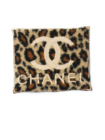 Cheetah Print Sherpa C embroidery patches