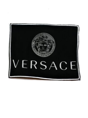 large suede logo V iron on embroidery patches