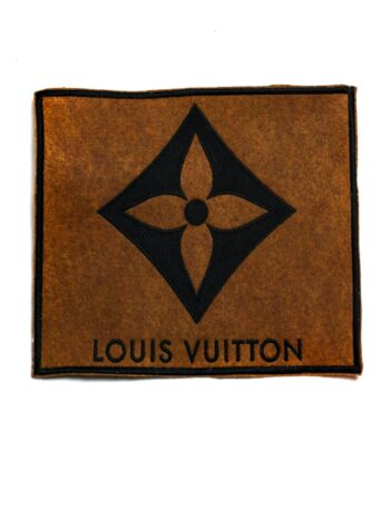 large Felt logo L iron on embroidery patches