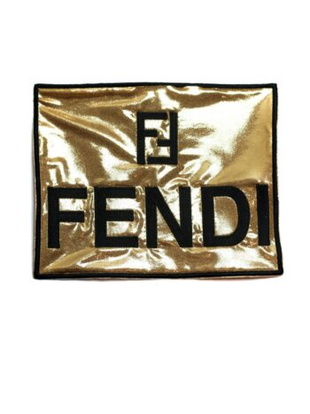 large Metallic logo F iron on embroidery patches