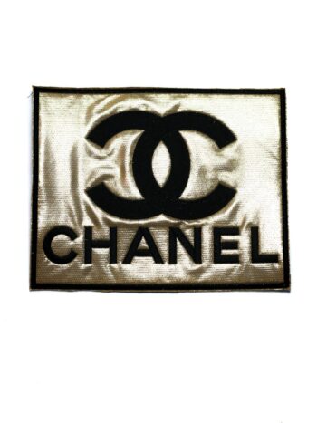 large Metallic logo C iron on embroidery patches