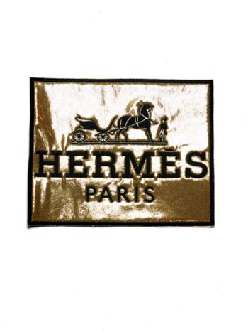 large Metallic logo H iron on embroidery patches