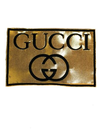 large Metallic logo G iron on embroidery patches
