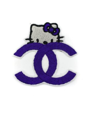 Hello kitty iron on embroidery patches C logo