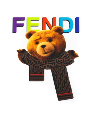 Colorful happy bear iron on heat transfers