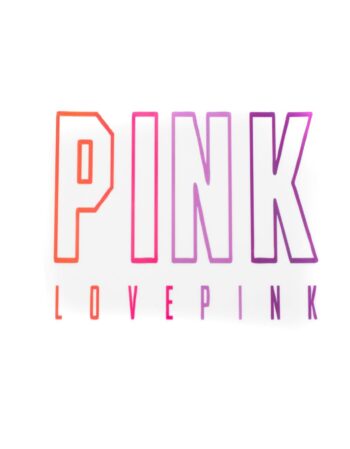 Pink love pink Iron On heat transfer