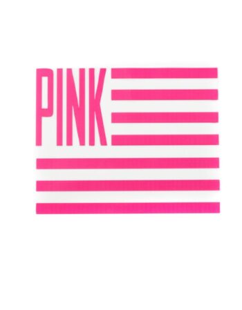 Pink flag Iron On heat transfer