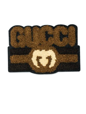 Brown GG chenille patch