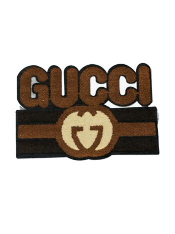 XLarge brown iron on chenille patches