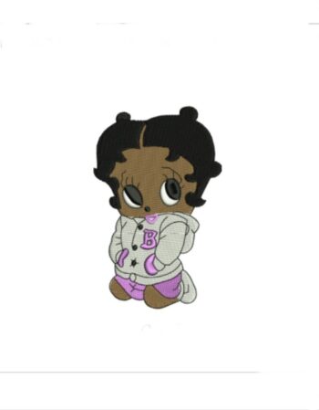 Betty hoop baby embroidery patch