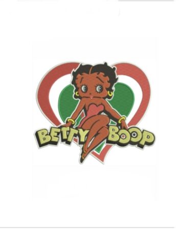 Betty hoop heart embroidery patch