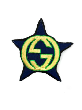 Star G logo iron on embroidery patches