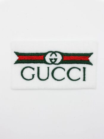 G logo iron on embroidery patches