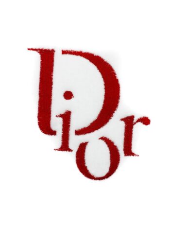 White red Dr Iron on embroidery patches