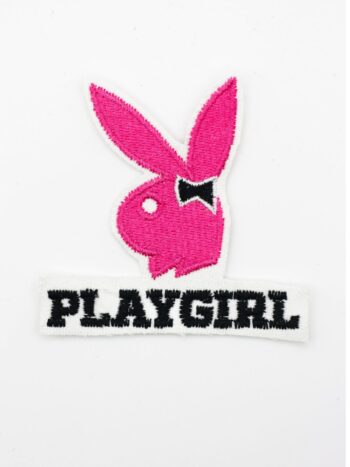 Play girl iron on embroidery patches