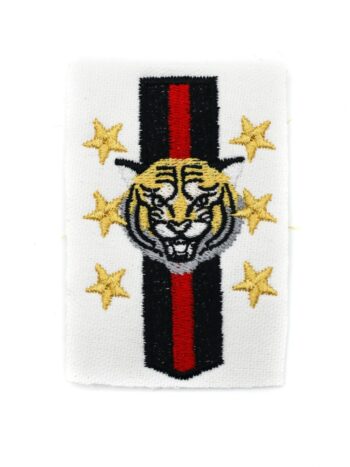 Star tiger iron on embroidery patches