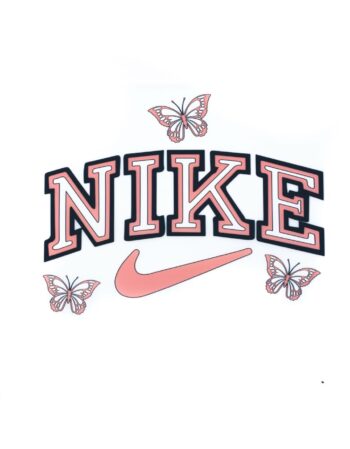 Flower Swoosh iron on heat transfers