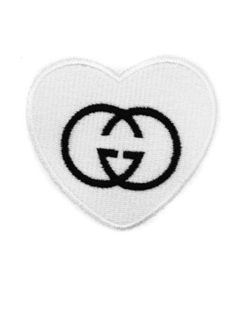 Heart iron on embroidery patches