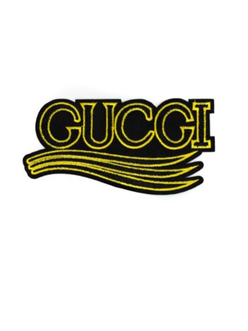 Black letter embroidery iron on patches