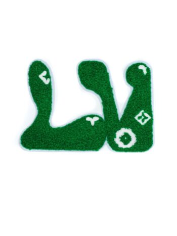 Green varsity embroidery iron on patches