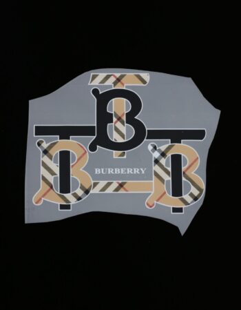 B letter design iron on heat transfers