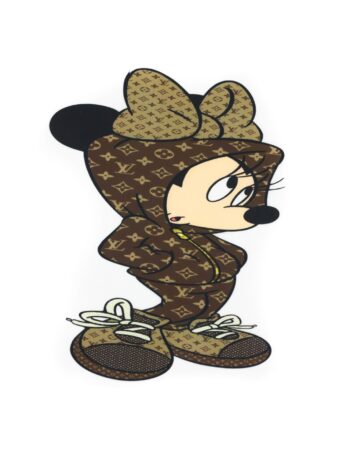 Brown cartoon iron on heat transfers