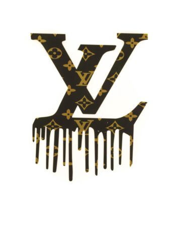 Brown drip iron on heat transfers