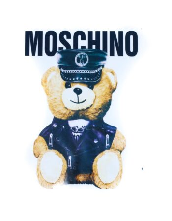 Black fashion bear iron on heat transfers