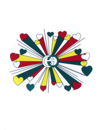 Multi heart iron on heat transfer