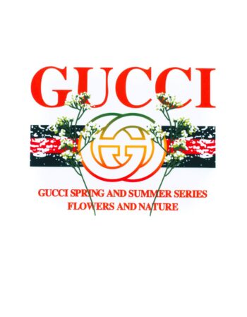 Red spring letter iron on heat transfer