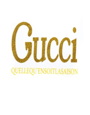 Gold fashion letter iron on heat transfer