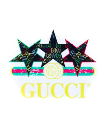 Star pattern iron on heat transfer