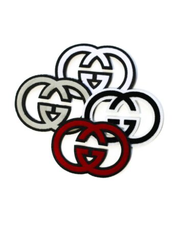 Smooth G embroidery iron on chenille patches